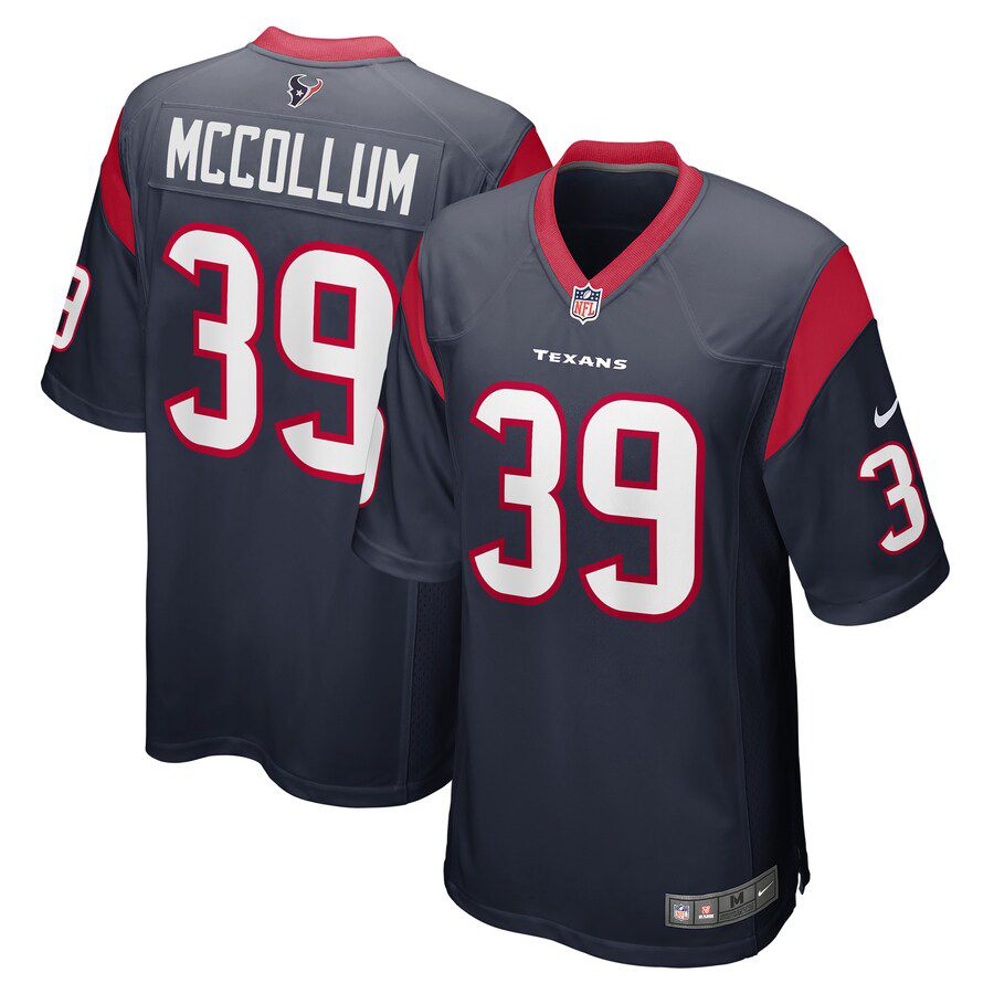 Men Houston Texans #39 Tristin McCollum Nike Navy Game Player NFL Jersey->houston texans->NFL Jersey